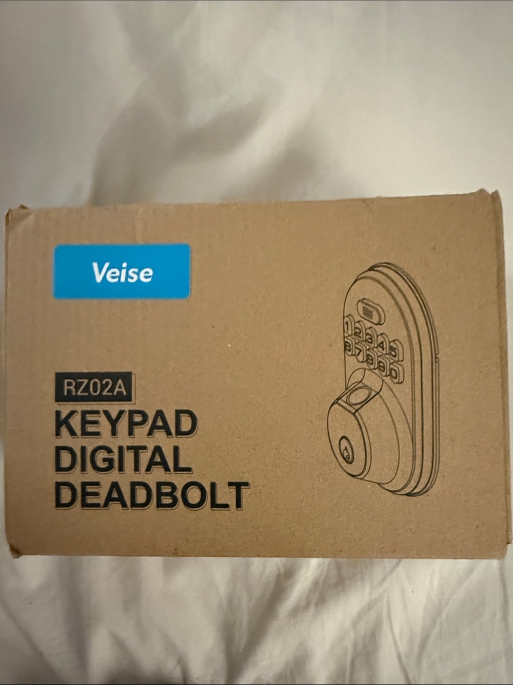 Veise RZ02A Keypad Digital Deadbolt, Satin Nickel